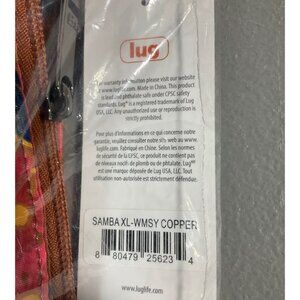 Lug Samba XL RFID Shoulder Bag - Floral Copper with Dual Straps, Unisex Design